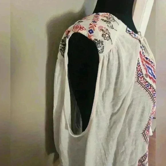 Free People Women’s Boho Embroidered & Embellished Tank Top XS | Festival Chic - Picture 10 of 16